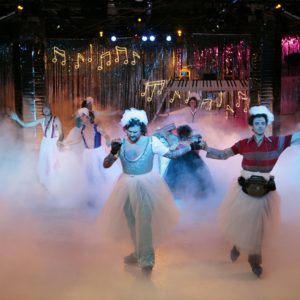 Rotterdam, 25-01-08. Repetitiebeel van de voorstelling "Daklozen on ice" door het RO theater in samenwerking met Vis`a Vis, regie Pieter Kramer.
Foto Leo van Velzen.